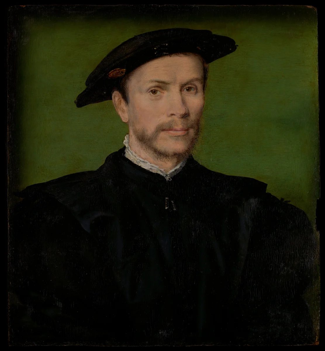 Portrait of a Bearded Man in Black by Corneille de Lyon, painting, 1533-1575