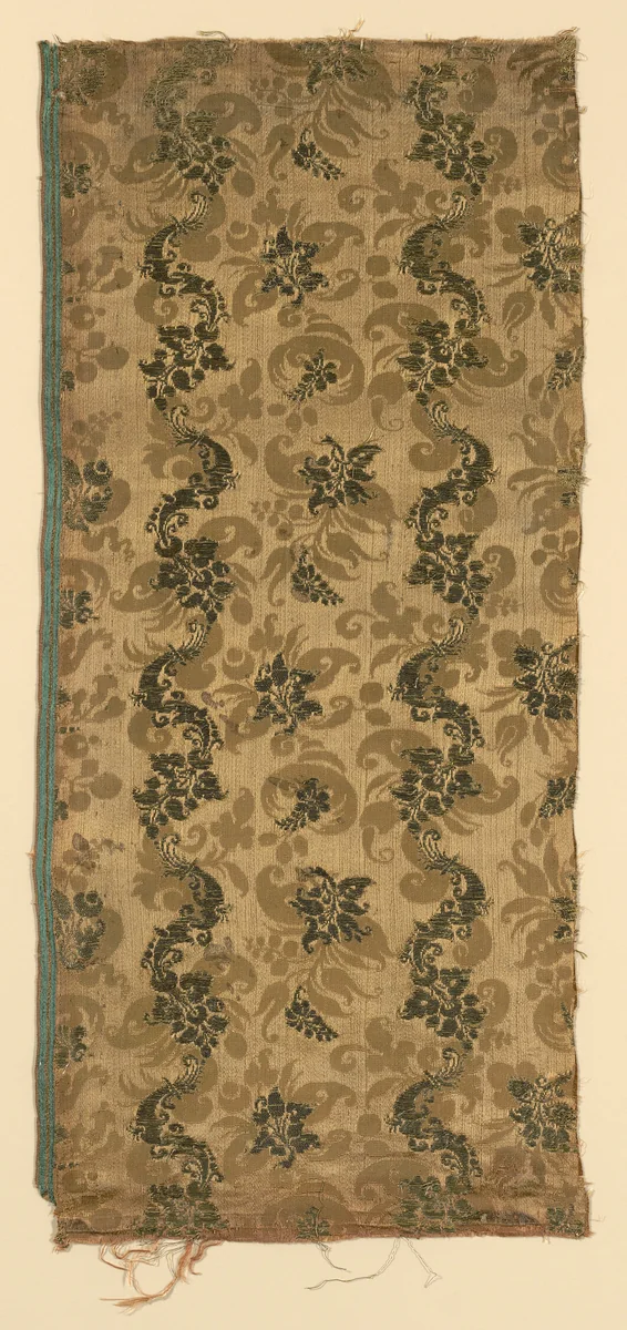 Fragment by Italy, textile, 1675-1700