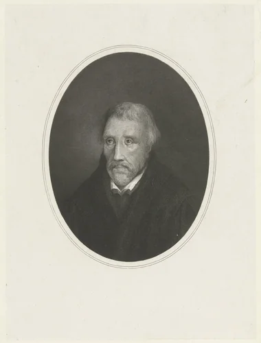 Mansbuste in ovaal by Henricus Wilhelmus Couwenberg, print, 1829-1845