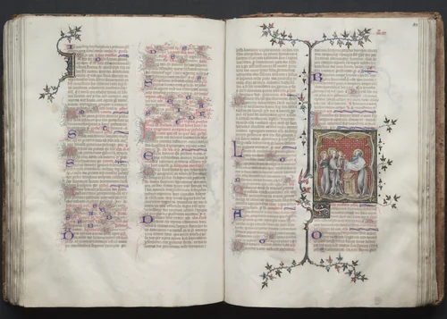 The Gotha Missal: Fol. 108r, The Presentation in the Temple by Master of the Boqueteaux, book, 1370-1380