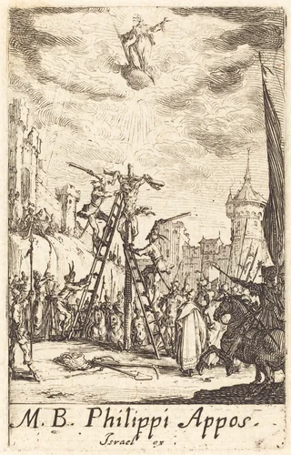 The Martyrdom of Saint Philip by Jacques Callot, print, 1634-1635