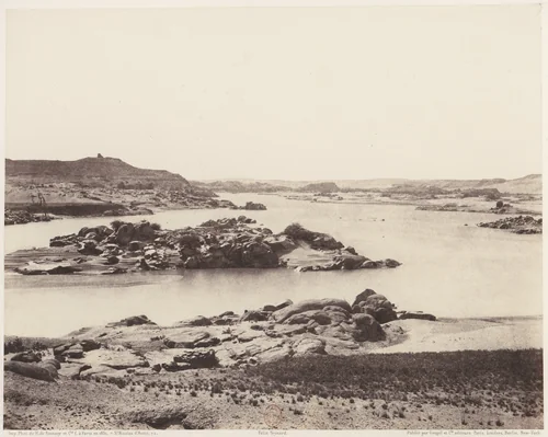 Première Cataracte, Vue Générale Prise de la Point Méridionale de l'Ile d'Éléphantine by Félix Teynard, photograph, 1851-1852