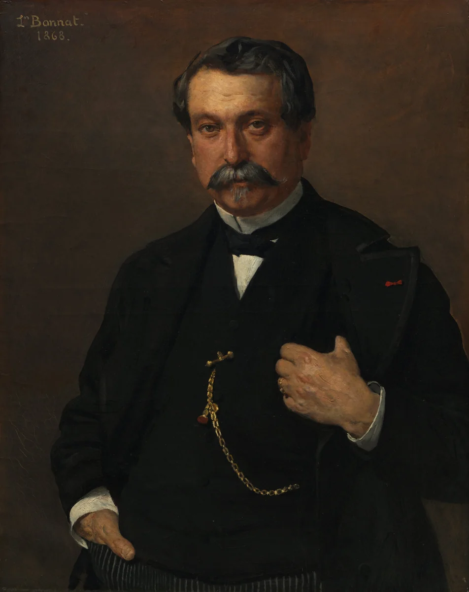 Portrait of Jean Léglise, Merchant, Mayor of Saint-Martin-de-Seignanx by Léon Bonnat, painting, 1868