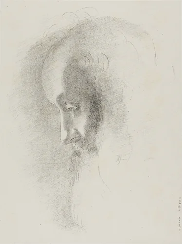 To Old Age, plate 1 of 6 by Odilon Redon, print, 1886