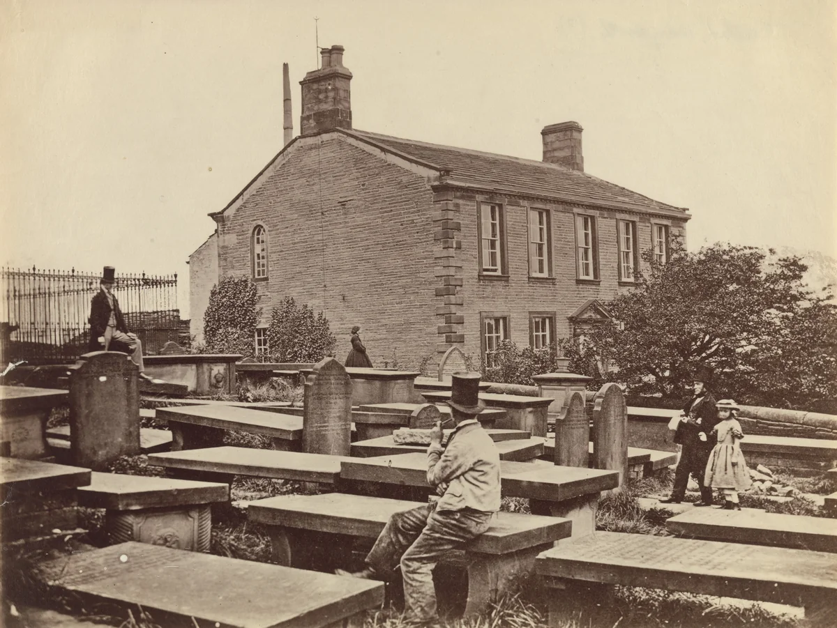 Haworth Parsonage [Bronte Parsonage Museum] by Unidentified Photographer, photograph, 1859