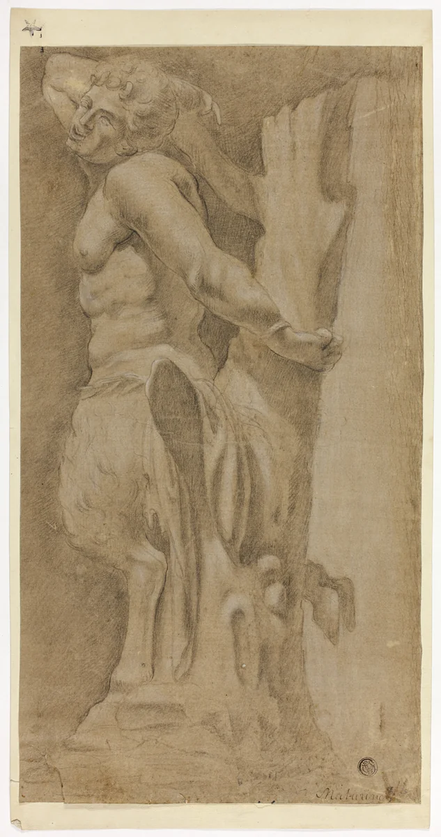 After Classical Statue of Marsyas by Unknown Artist, drawing, 1650-1749