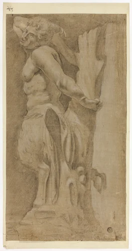 After Classical Statue of Marsyas by Unknown Artist, drawing, 1650-1749