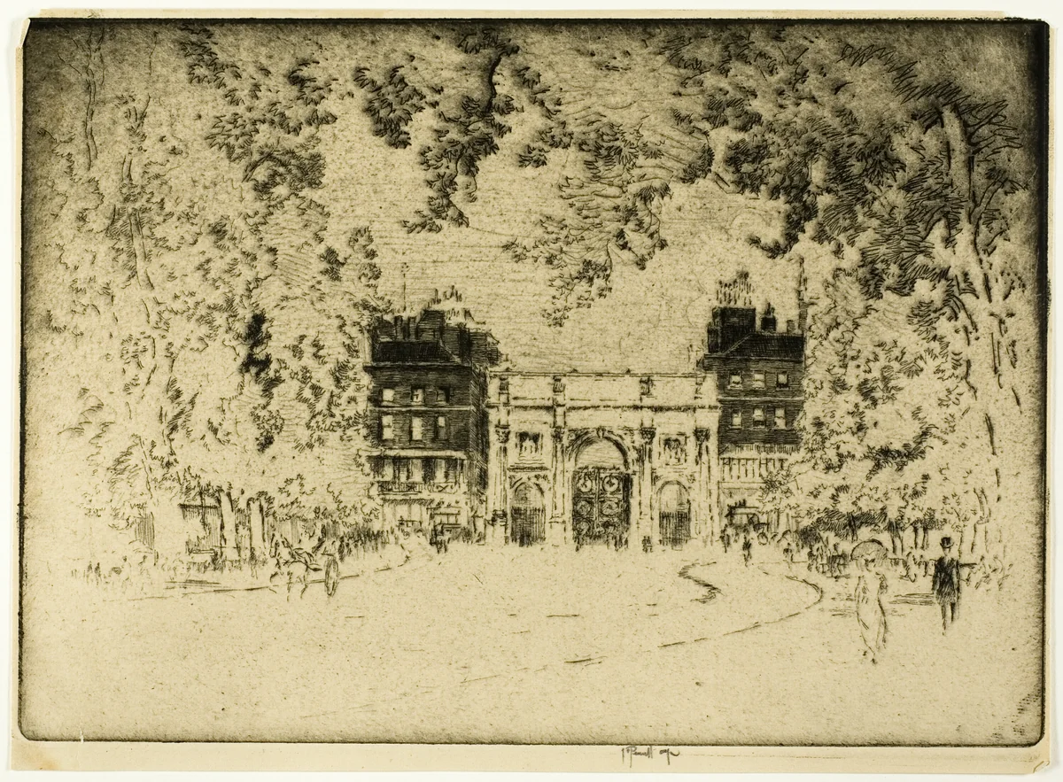 The Marble Arch by Joseph Pennell, print, 1905