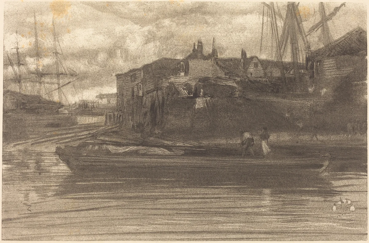 Limehouse by James McNeill Whistler, print, 1878