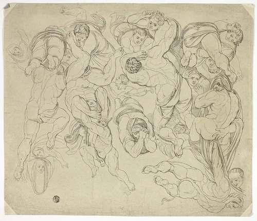 Group of Figures by Unknown Artist, print, 1700-1799