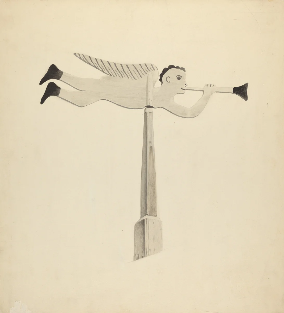 Weather Vane - Angel Gabriel by Howard Weld, index of american design, 1938