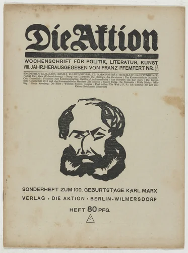 Die Aktion, vol. 8, no. 17/18 by Katharina Heise
Otto Freundlich
Augusta von Zitzewitz, periodical, 1918