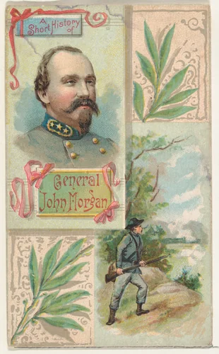 A Short History: General John H. Morgan, from the Histories of Generals series (N114) issued by W. Duke, Sons & Co. to promote Honest Long Cut Smoking and Chewing Tobacco by W. Duke, Sons & Co., print, 1888