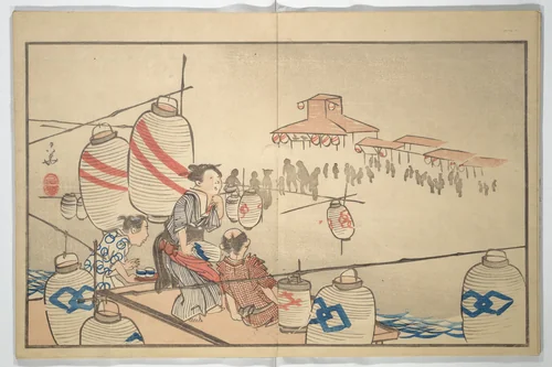 Early to Dawn (Akeyasuki) あけやすき by Ōhara Donshū (大原呑舟), book, 1832-1842