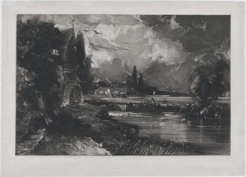 A Mill by David Lucas, print, 1829