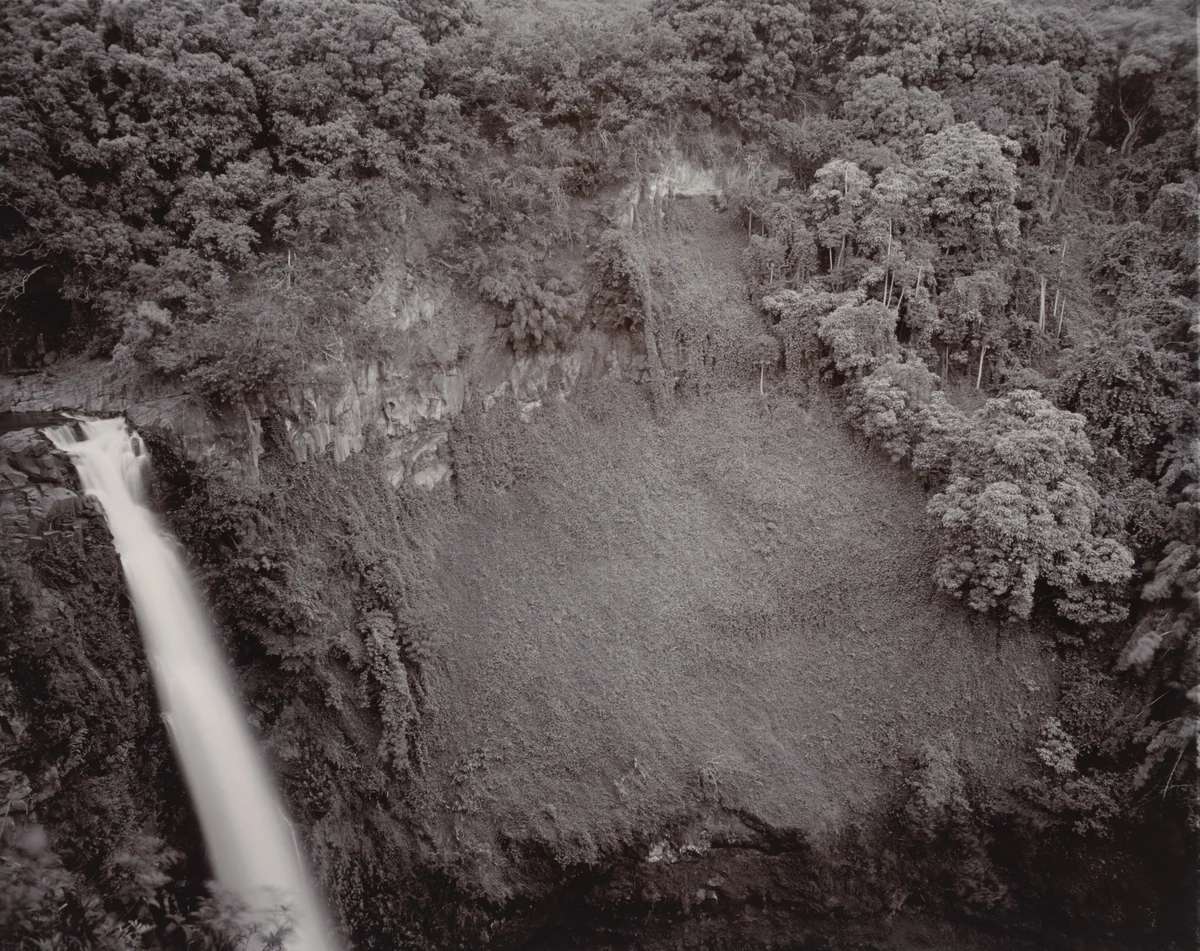 Waterfall, Maui, Hawaii by Linda Connor, photograph, 1978