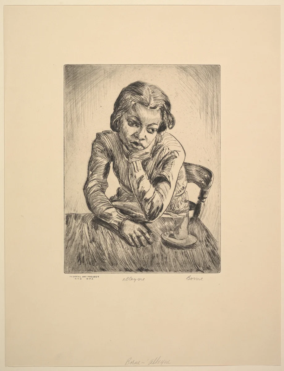 Alleyne by Mortimer Borne, print, 1935-1943