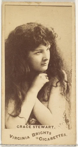 Grace Stewart, from the Actors and Actresses series (N45, Type 1) for Virginia Brights Cigarettes by Allen & Ginter, photograph, 1885-1891