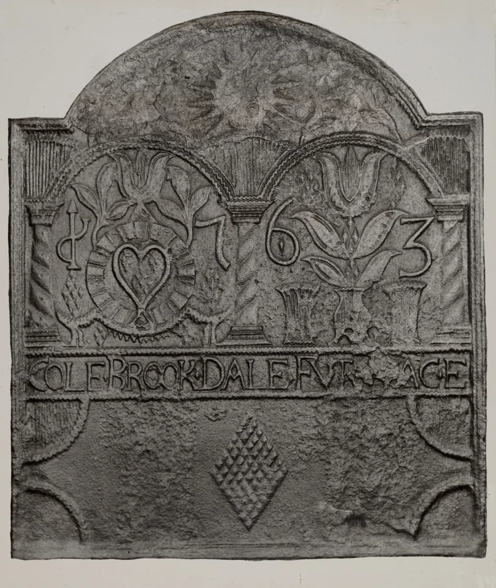 Stove Plate by Charles Von Urban, index of american design, 1935-1942