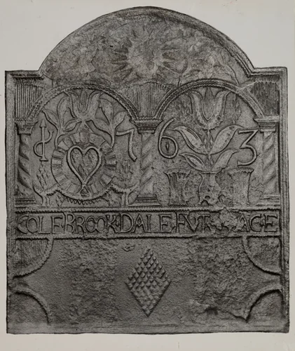 Stove Plate by Charles Von Urban, index of american design, 1935-1942