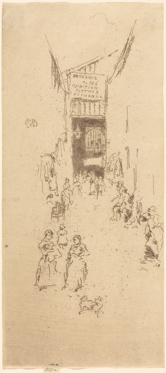 Fleur de Lys Passage by James McNeill Whistler, print, 1886-1888