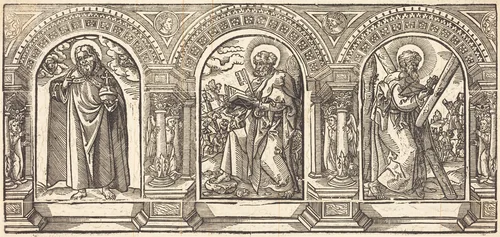 Christ and His Disciples II by Martin Schongauer, print, 1500-1599