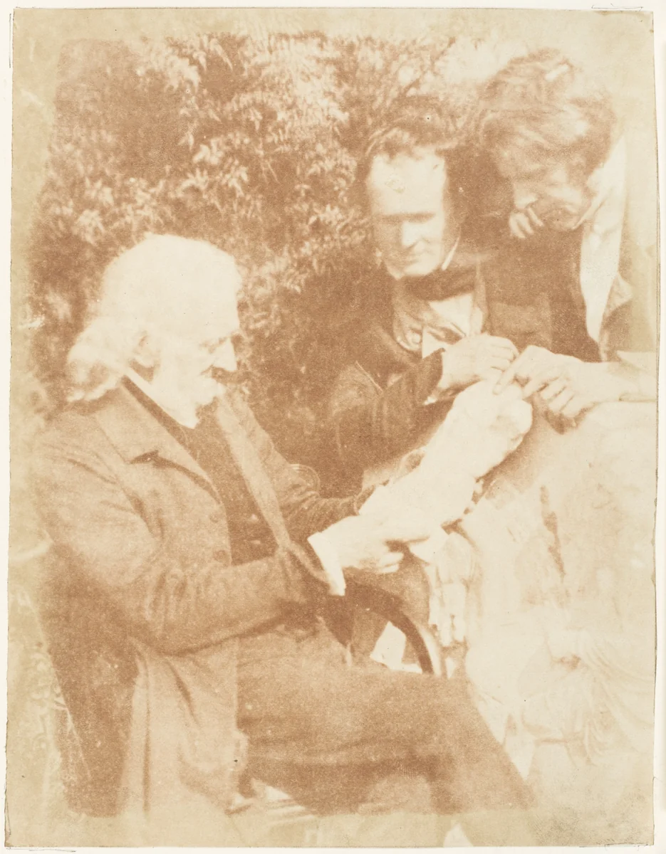 Henning, Handyside Ritchie, & D.O. Hill, R.S.A. by Hill and Adamson, photograph, 1843-1847
