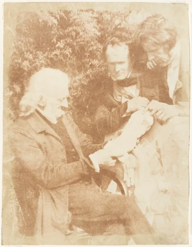 Henning, Handyside Ritchie, & D.O. Hill, R.S.A. by Hill and Adamson, photograph, 1843-1847