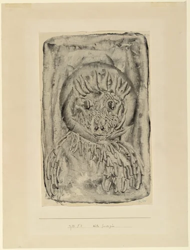 Old Dwarf (Alte Zwergin) by Paul Klee, drawing, 1933