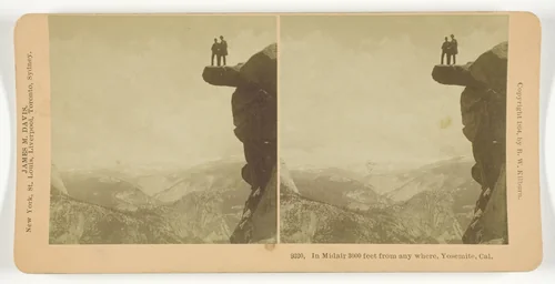 In Midair 3000 feet from anywhere, Yosemite, Cal. by B. W. Kilburn, photograph, 1894