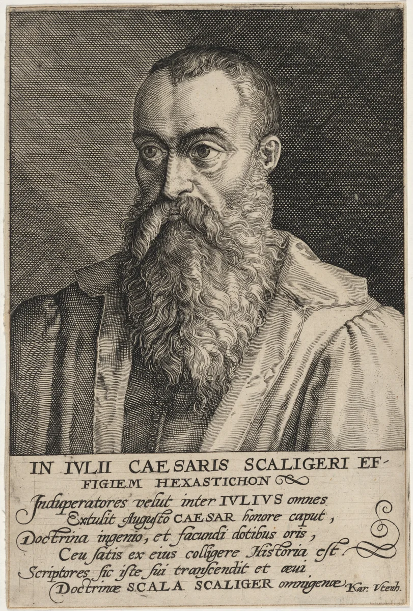 Julius Caesar Scaliger by Unknown 19th Century, print, 1800-1899
