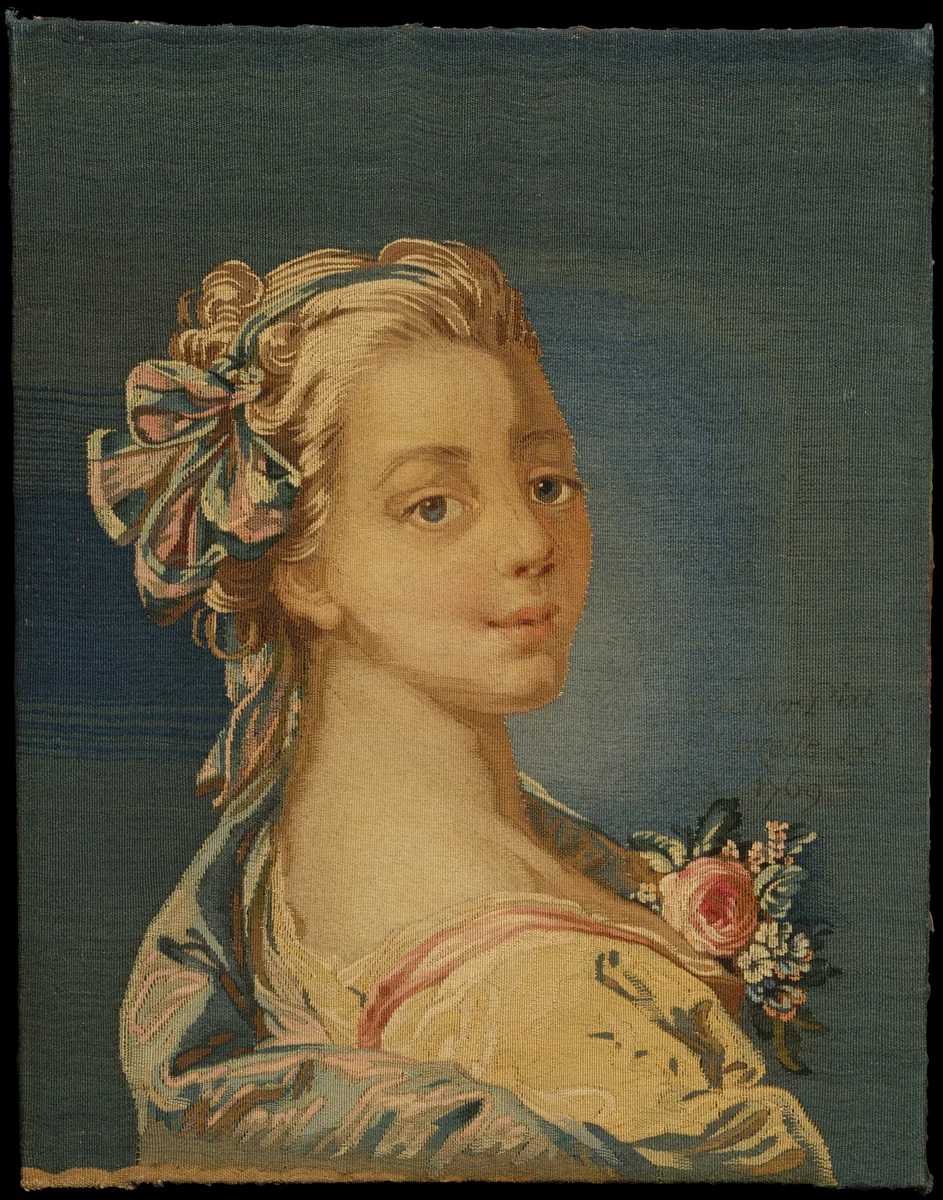 Boucher's Daughter, Jeanne Elisabeth Victoire Deshays by François Boucher, textile, 1769