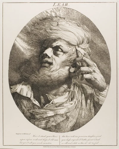 Lear by John Hamilton Mortimer, print, 1809