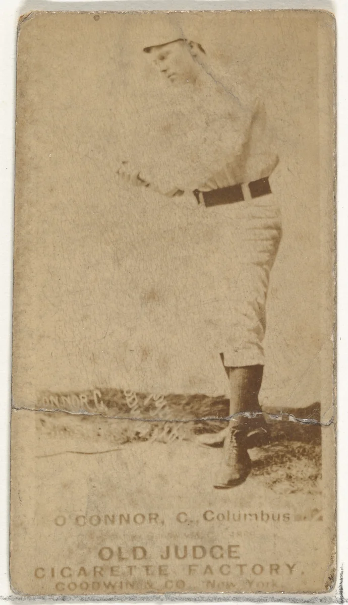 Jack "Peach Pie" O'Connor, Catcher, Cleveland, from the Old Judge series (N172) for Old Judge Cigarettes by Goodwin & Company, photograph, 1888-1889