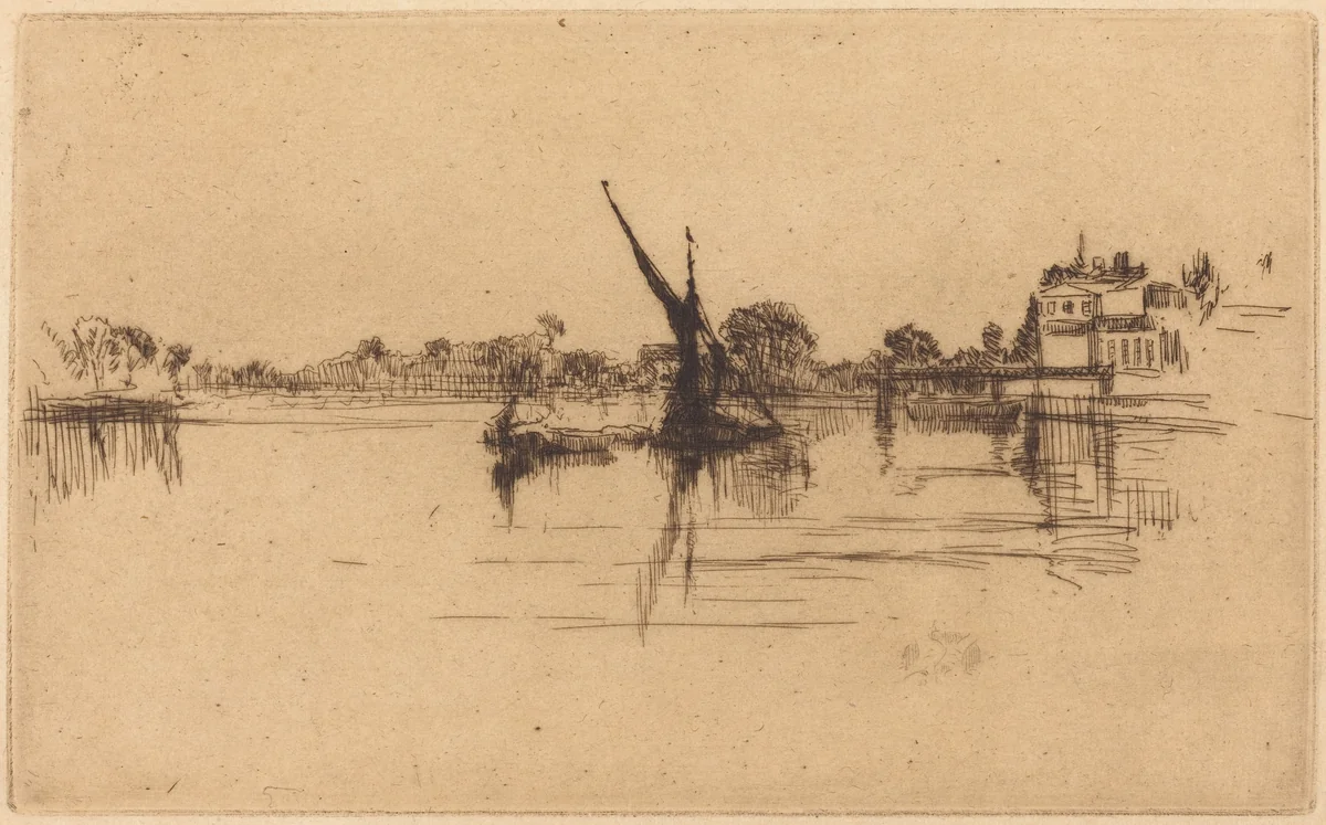 The Little Putney, No.II by James McNeill Whistler, print, 1879