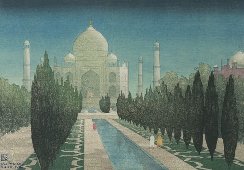 Taj Mahal, Agra by Charles William Bartlett, print, 1916