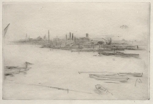 Battersea: Dawn by James McNeill Whistler, print, 1877