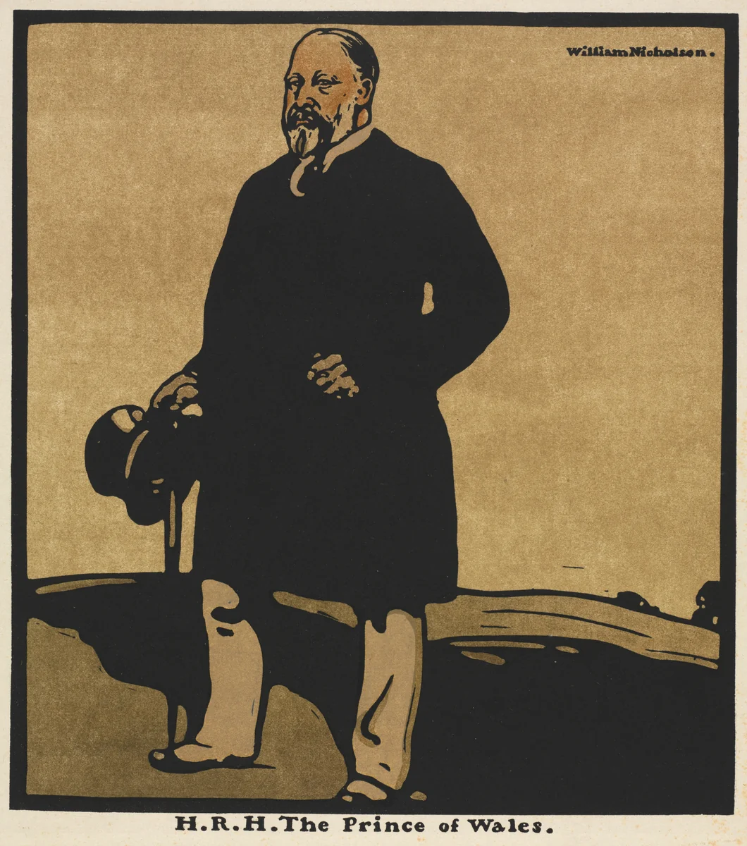 Twelve Portraits: H.R.H. The Prince of Wales by William Nicholson, print, 1898