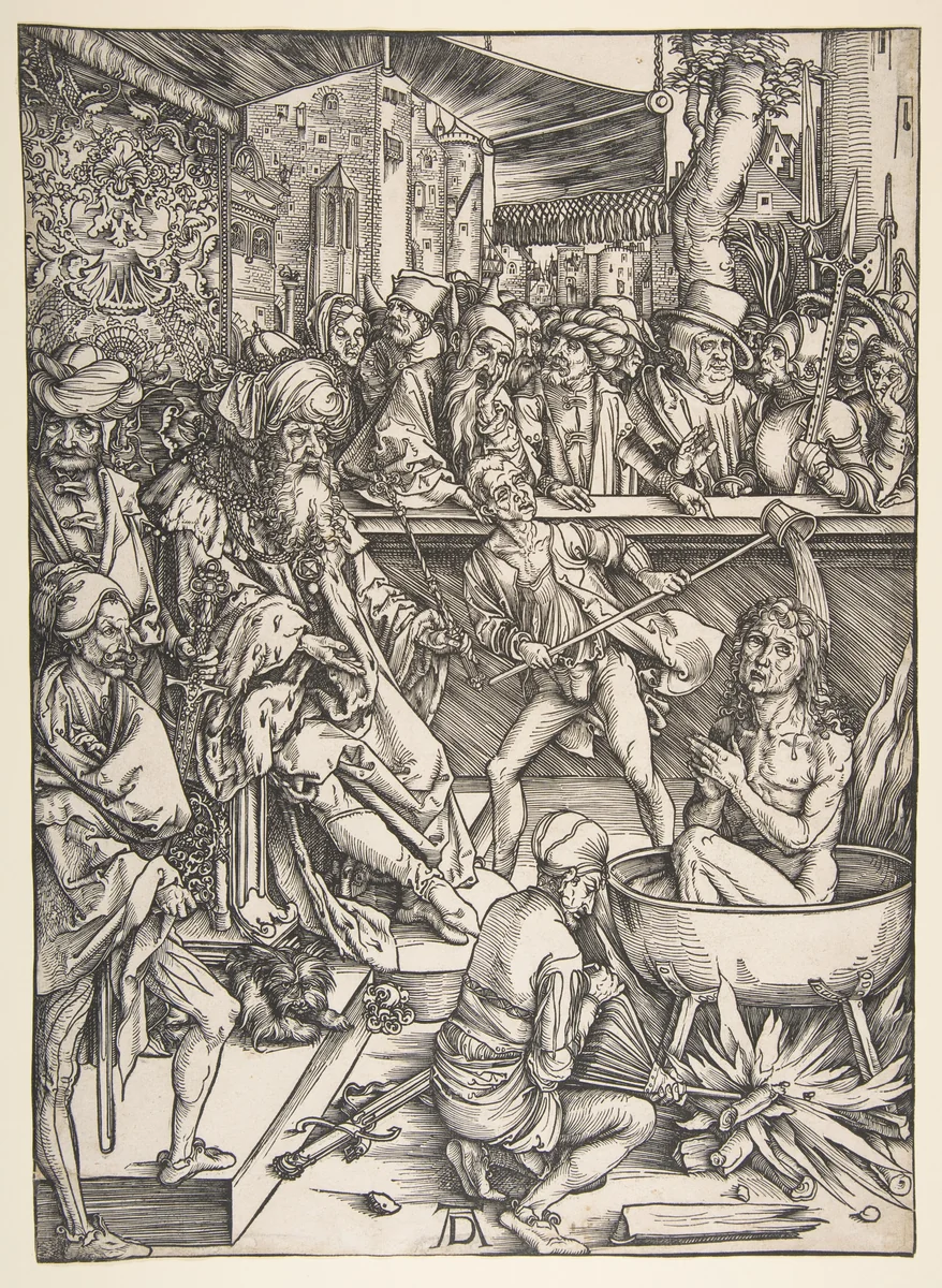 The Martyrdom of Saint John, from "The Apocalypse" by Albrecht Dürer, print, 1511
