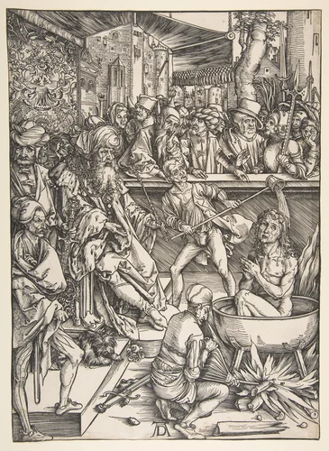 The Martyrdom of Saint John, from "The Apocalypse" by Albrecht Dürer, print, 1511