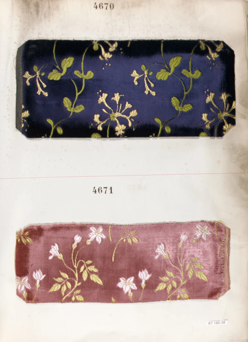 Textile Sample Book by B.B. & H., textile, 1850-1900
