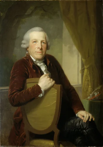 Portrait of Johannes Lublink II, Philosopher, Writer and Statesman by Johann Friedrich August Tischbein, painting, 1790-1795