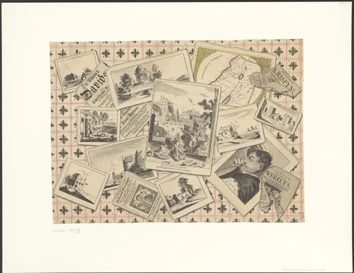 Schijnbedrieger met de prent Die licht gelooft wort licht bedrogen van Gerard de Lairesse by D.F. Robart, drawing, 1763-1800