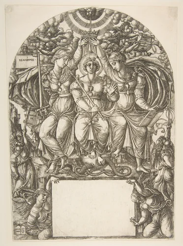 La Majeste Royale by Jean Duvet, print, 1480-1570