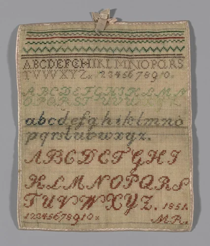 Sampler by Germany, textile, 1851