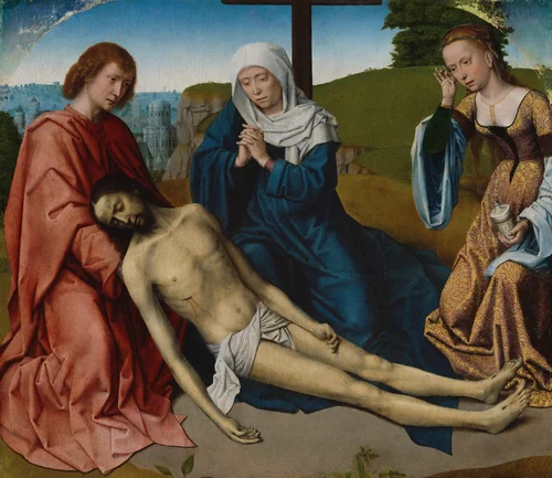 Lamentation over the Body of Christ by Gerard David, painting, 1490-1510
