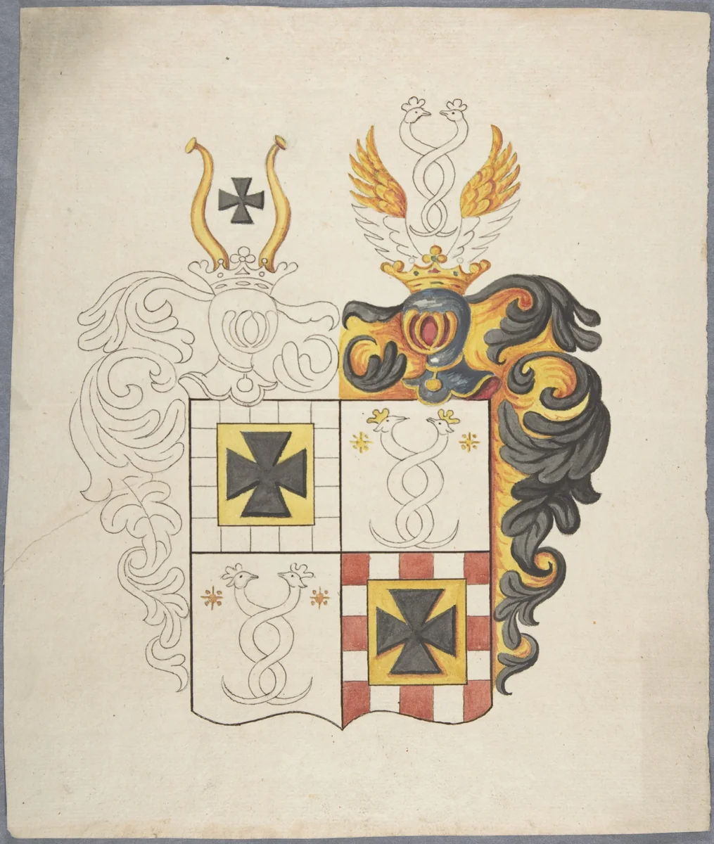 Coat of Arms by anonymous, drawing, 1700-1800