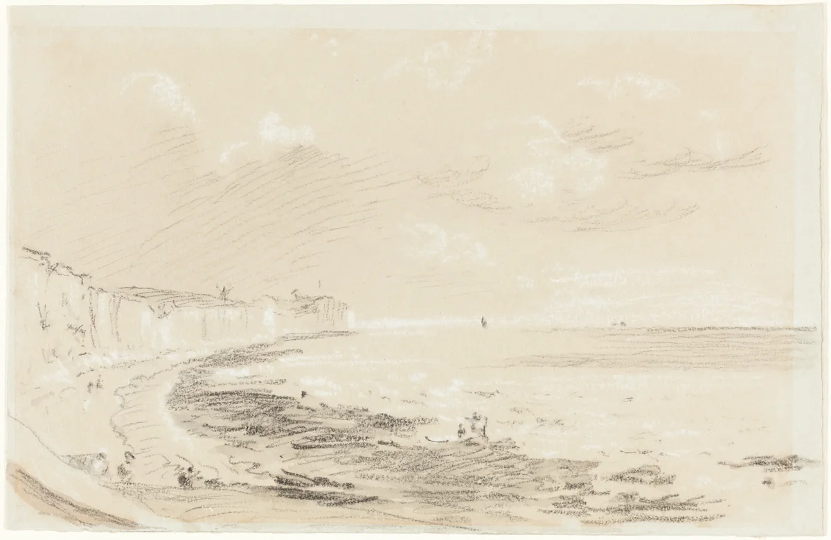 Scene on the South Coast of England by British 19th Century, drawing, 1800-1899