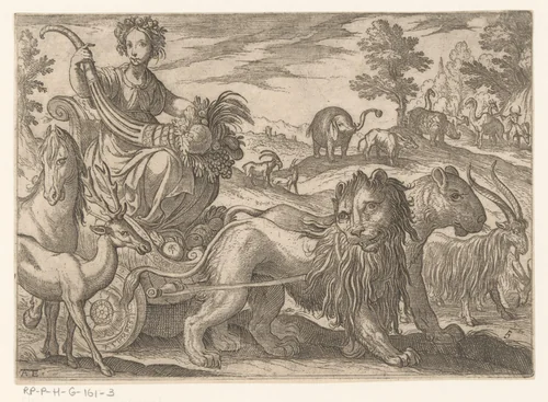 Aarde by Unknown, print, 1565-1630