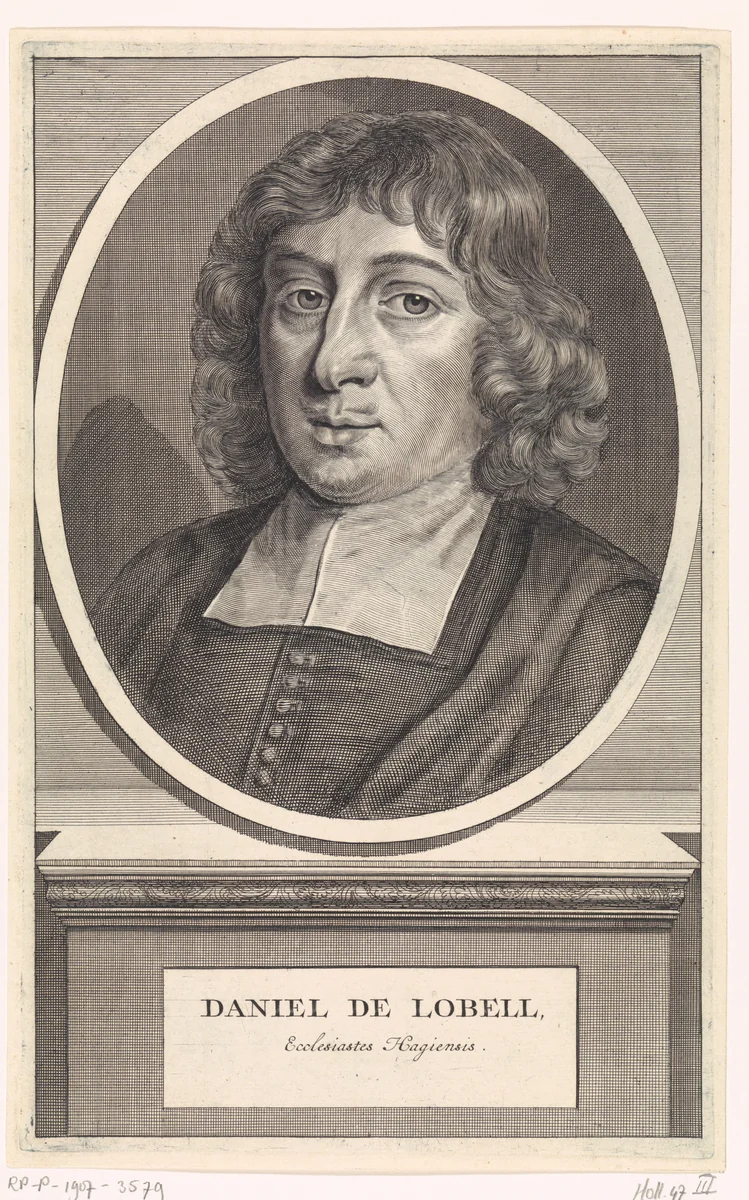 Portret van Daniel de Lobell by Anthony van Zijlvelt, print, 1687-1691